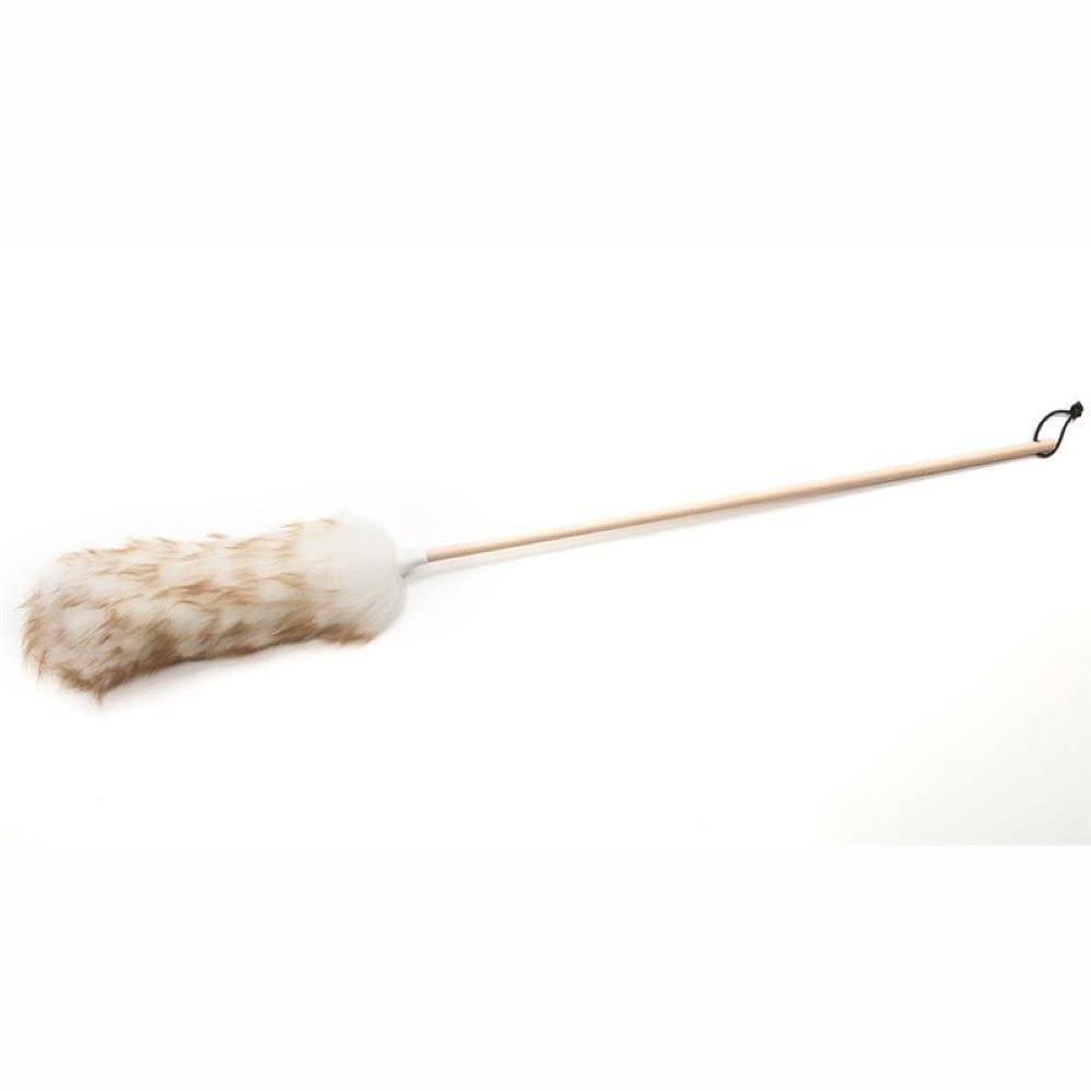 Wool Shop Lamb Wool Lanolin Dusters Deluxe Kit of 3 Sizes 10 in 24 in 36 in Wood Handle
