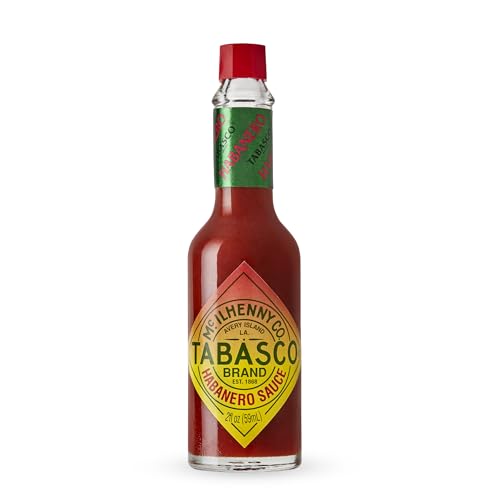 TABASCO® Brand Habanero Sauce, Spicy & Fruity Habanero Hot Sauce, Glass Bottle, Jamaican-Style, Packed with Heat, Great for Wing Sauce, Shrimp Kabobs