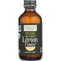 Frontier Co-op Organic Lemon Flavor, 2 Ounce Glass Jar, Tart Citrus Flavor for Desserts, Smoothies, Tea, and More