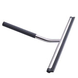 Kanfasphy Shower Squeegee,Stainless Steel Glass Wiper Silicon Blade Squeegee,Bathroom Mirror Cleaner with Hanging Hook