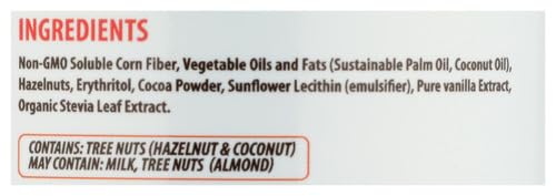 Nutilight, Hazelnut Spread with Cocoa, Sugar Free, Keto and Diabetic Friendly, Low Net Carb, Non-GMO, Naturally Sweetened with Stevia. (1 Jar, 11 oz)