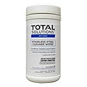 Total Solutions™ 1549 Stainless Steel Cleaner Wipes, 9.5 inch X 12 inch, 6/Cs