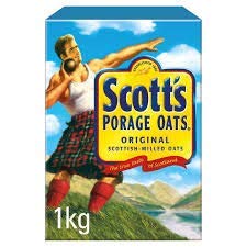 Scotts Porage Oats Original Scottish milled oats 1kg Large box Imported from Ireland