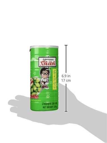 KOH KAE Peanuts Wasabi. Crackers, Peanuts, Nori, Wasabi Flavor 230 G / Cans Made in Thailand