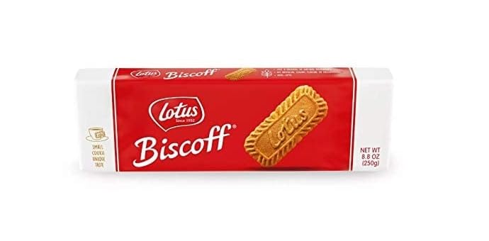 Lotus Biscoff Cookies Caramelized Biscuit Cookies 8.8 Ounce (Pack of 2) / ZiQ Clear 4x6 zip bag