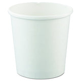 Solo H4165-2050 16 oz White Flexstyle DSP Paper Food Container (Case of 500)