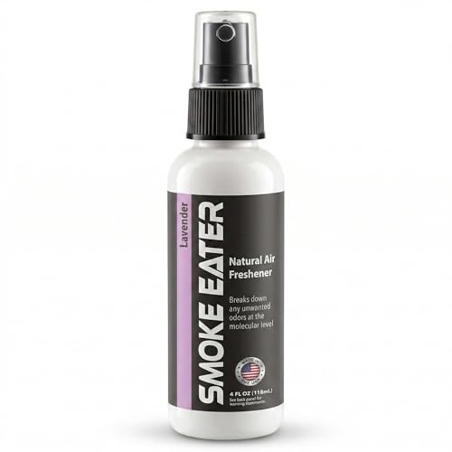 Smoke Eater Cigarette, Cigar, Cannabis & Tobacco Odor Eliminator Spray & Air Freshener for Car, Home, Clothes - Lavender, 4 oz Travel Size - Tea Tree
