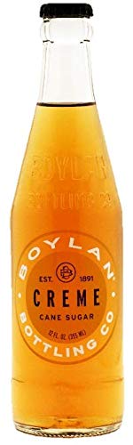 Boylan Bottling Pure Cane Sugar Soda Pop, Cream Soda, 12 oz Glass Bottles (Pack of 12)