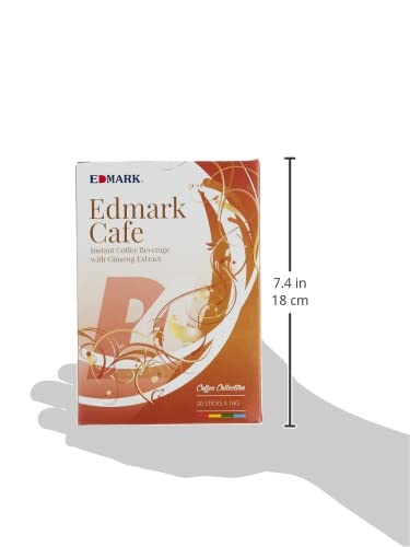 EDMARK Ginseng Coffee Pods | Arabica Coffee Blend Infused w/Ginseng | Supports Energy, Focus, Vitality & Overall Wellness | Low Sugar, Aspartame-Free