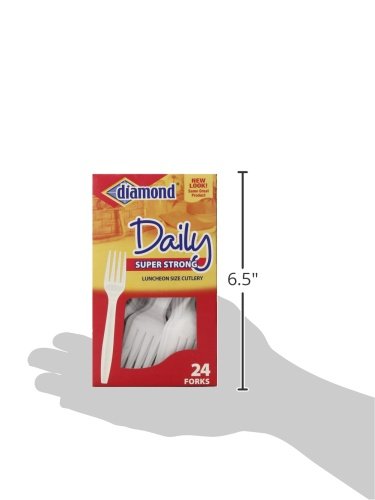 Diamond heavy Duty Plastic Forks, 24 Count