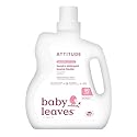 ATTITUDE Baby Laundry Detergent Liquid, EWG Verified, Safe for Baby Clothes, Infant and Newborn, Vegan and Naturally Derived Washing Soap, HE