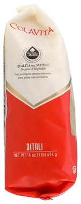 Colavita Pasta, Ditali, 16 Ounce (Pack of 4)