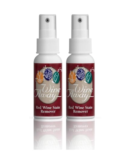Wine Away Red Wine Stain Remover - Removes Wine Stains from Fabric and Carpet - Travel-friendly size - On the Go Stain Remover - Fresh Citrus Scent