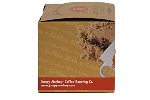 Jumpy Monkey® Coffee Good Morning Blend - Medium Dark Roast, 100% Arabica, Compatible with K-Cup Machines and Keurig Coffee Makers, 12 Single Serve
