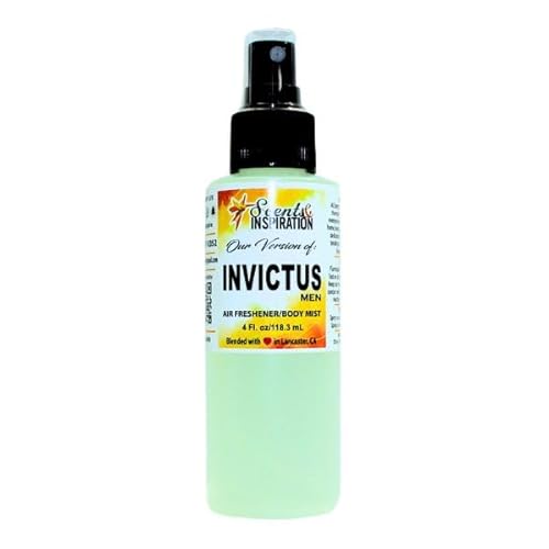 Scents & Inspiration Invictu Air Freshener/Body Mist Men's Fragrances | Travel Size | 4 Fl. Oz