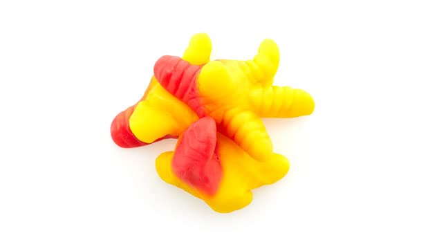 Yupik Gummy Chicken Feet, 2.2 lb (35.2 oz), Gluten-Free, Fruity Flavor, Chewy & Colorful, Chicken Feet-Shaped Gummies, Fun Treat, Sweet Candy