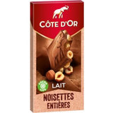 Cote d’Or Chocolat au Lait et Noisettes Entiere 180g (Cote d’Or Milk Chocolate With Hazelnuts 180g)