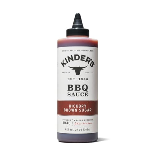 Hickory Brown Sugar Bbq Sauce | Pack Of 1 | 27 Ounce | Kinders Sauce | Larger Size | Great For Barbecue, Glaze, Dipping And Marinade | Gluten Free |