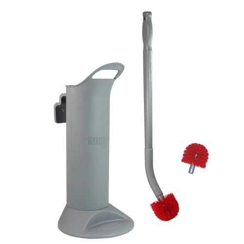 Unger BBWHR Ergo Toilet Bowl Brush Complete: Wand, Brush Holder & 2 Heads