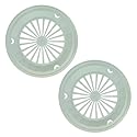 Cooking Concepts Bright Colored Plastic Paper Plate Holders for 9 Inch Paper Plates, 8 Piece Set (Mint)