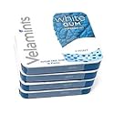 Velamints White Peppermint Sugar Free Gum, Mint Flavor, Pack of 4 Tins