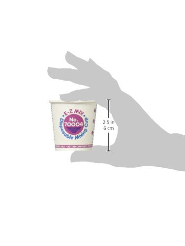 E-Z Mix EZX70004 Disposable Paper Mixing Cup (s - 1/4 Pint Cups 400), White