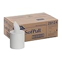 Georgia-Pacific SofPull Centerpull Regular Capacity Premium Paper Towel, White, 28124, 324 Sheets Per Roll, 6 Rolls Per Case