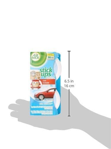 Air Wick Stick Ups Car Air Freshener, Crisp Breeze (Packaging May Vary), 2ct PACK OF 12
