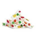 Old Fashioned Jujube Nougat Candy, White with Fruit Dots, 1 Pound Bag