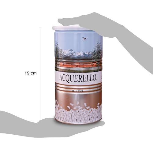Acquerello Italian Carnaroli Aged Risotto Rice in Tin Can, 2.2 Lbs (1kg) | From Vercelli Province in Italy