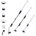 Casabella Power Spin Scrubber, Extendable to 47.5” - Cordless Electric Cleaner for Shower, Kitchen, Bathroom, Tile, Tub, Car, Deck - Rechargeable Spin