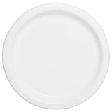 White Solid Round Dessert Paper Plates - 7" (20 Pcs) - Vibrant Party Plates for Appetizing Treats - Perfect for Birthdays & Events