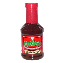 Corky's (Memphis' Own Bar-B-Q Sauce): Smokin Hot (18 oz.) Barbecue Sauce The Old Fashion Way
