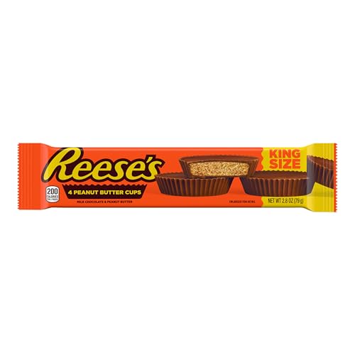Reese's, Milk Chocolate King Size Peanut Butter Cups, Candy Pack, 2.8 Ounce