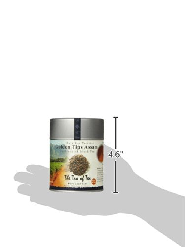 The Tao of Tea, Golden Tips Assam Black Tea, Loose Leaf, 3.5 Ounce Tin