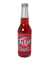 Premium Fitz's Black Cherry 12oz Glass Bottles (4 pack) Fitzs Soda pop Root Beer