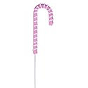 Vibrant Pink Candy Cane Stem Spray by VICKERMAN, 23.5" Wired Stem, 3 Pieces per Bag
