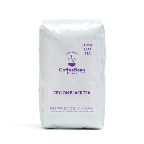 Coffee Bean Direct Ceylon Loose Leaf Tea, Perfect Hot or Iced, 2 Pound Bag (Pack of 1)