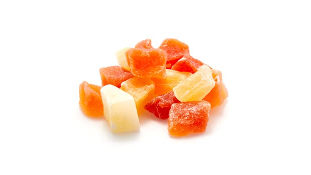 Yupik Dried Papaya, Diced, 2.2 lb (35.2 oz), Gluten-Free, Vegan, Kosher, Sweetened Tropical Dried Fruits, Cubed Papaya Pieces, No Added Sulphites