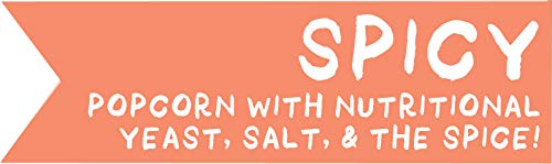 BjornQorn Mini Bag 15-Pack (Spicy) - Vegan & Gluten-Free Popcorn - Cheesy, Spicy, Umami - (15 1oz bags)