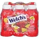 Welch's Single Serve Fruit Punch Juice, 6pk(Case of 2)