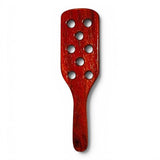 Carpet Beater, Hardwood Paddle with Holes - Mahogany Finish