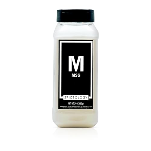 Spiceology - MSG (Monosodium Glutamate) Seasoning - Flavor Enhancer for Umami-Rich Cooking - Ideal for Savory Dishes, Marinades, Rubs & Snacks - 24 oz
