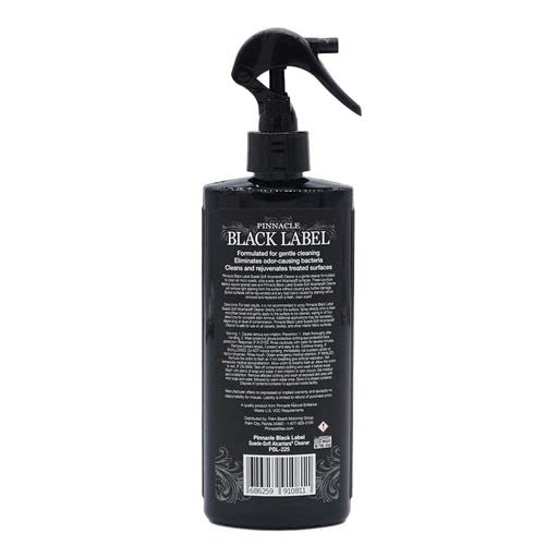 Pinnacle Black Label Suede-Soft Alcantara® Cleaner (8 oz): Premium Care for Micro-Suede & Alcantara Surfaces - Gently Removes Stains, Refreshes