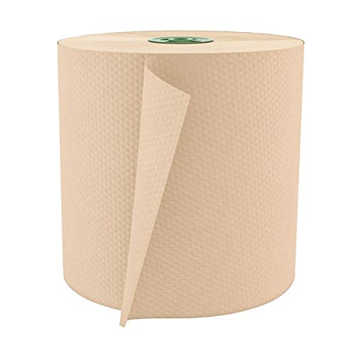 Cascades PRO Perform Roll Paper Towels for Tandem Dispensers 1-Ply - 775 ft Rolls, 100% Recycled, Compostable, High Capacity, 6 Rolls/Case - T115