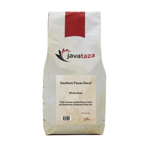 Southern Pecan Decaf Whole Bean Coffee 5lb. - Fairly Traded, Naturally Shade Grown