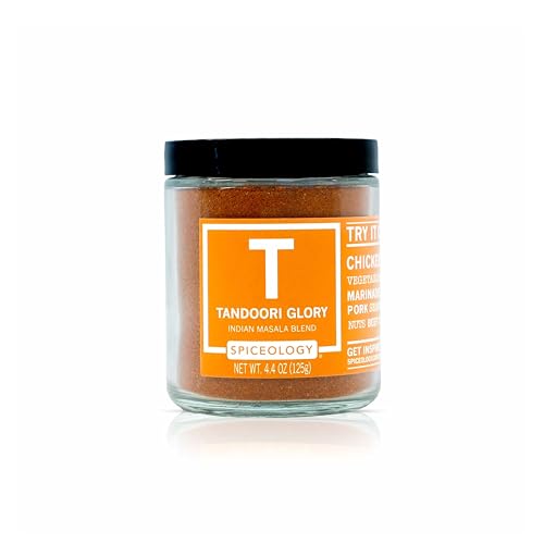 Spiceology - Tandoori Glory - Indian Masala Blend - Curry Spices and Seasonings - Use On: Chicken, Vegetables, Lamb, Marinades, Pork, Seafood, Nuts