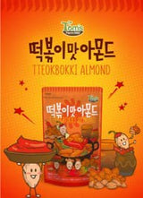 Gilim Tom's Farm Korean Seasoned Almonds Spicy Tteokbokki (Topokki) Flavor (210g) x 1 Pack