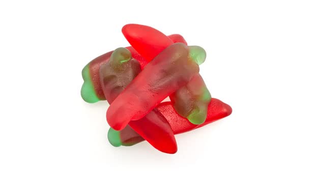 Yupik Gummy Red Peppers, 2.2 lb (35.2 oz), Gluten-Free, Cherry Flavored, Soft & Chewy, Colorful Gummies, Fun Treat, Sweet Candy, Delicious Snack
