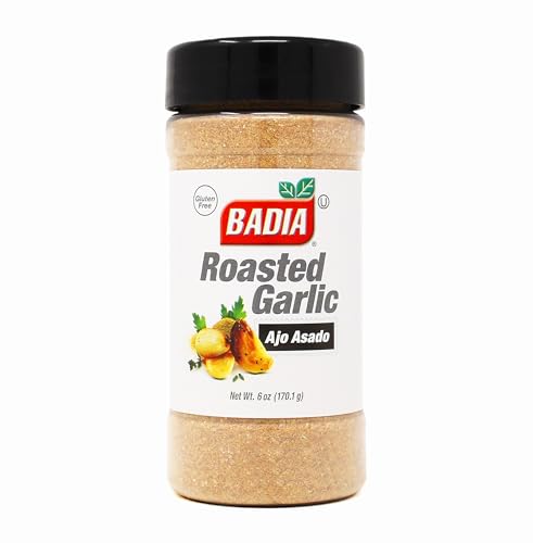 Badia Roasted Garlic Powder Seasoning, 6 oz - Smoky, Roasted Sweet Garlic Flavor - Gluten Free